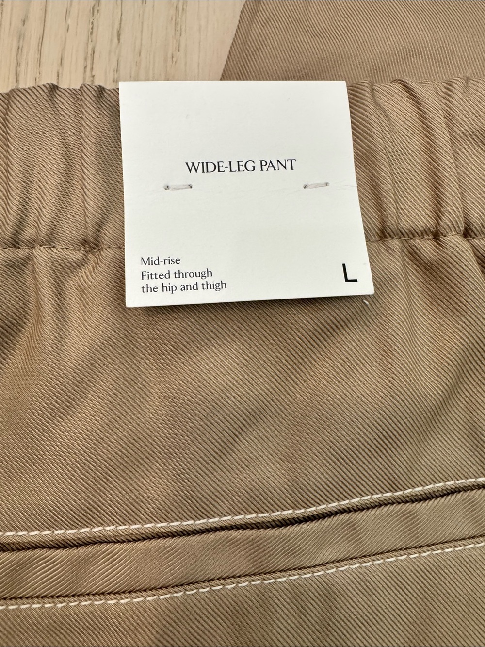 NWT Banana Republic Wide Leg Utility Pants Tan - Picture 13 of 13